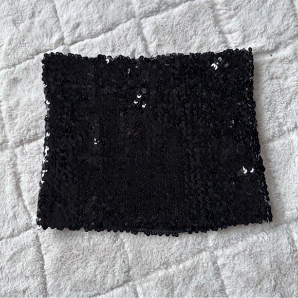 Victoria's Secret PINK | Bling Sequin Bandeau Tube Top Unlined | Size Medium - Picture 4 of 11